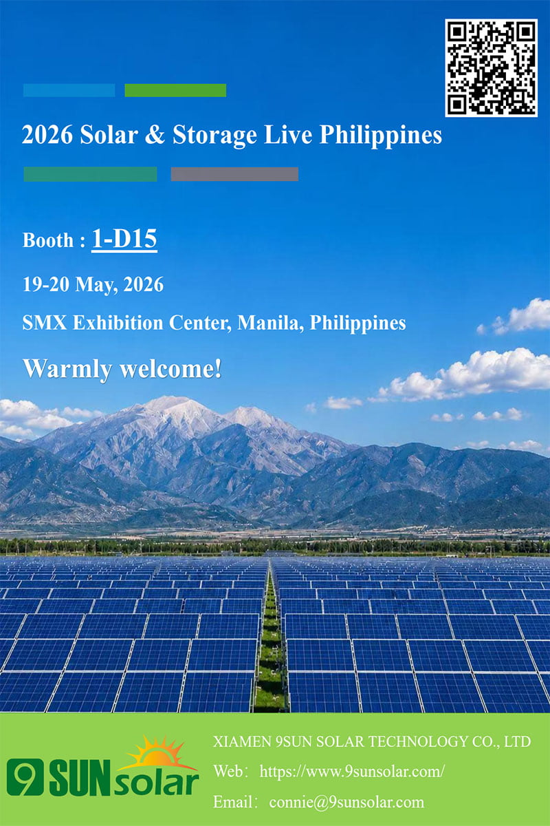 Visitate lo stand di XIAMEN 9Sunsolar al Solar & Storage Live Philippines 2026 – Stand 1-D15