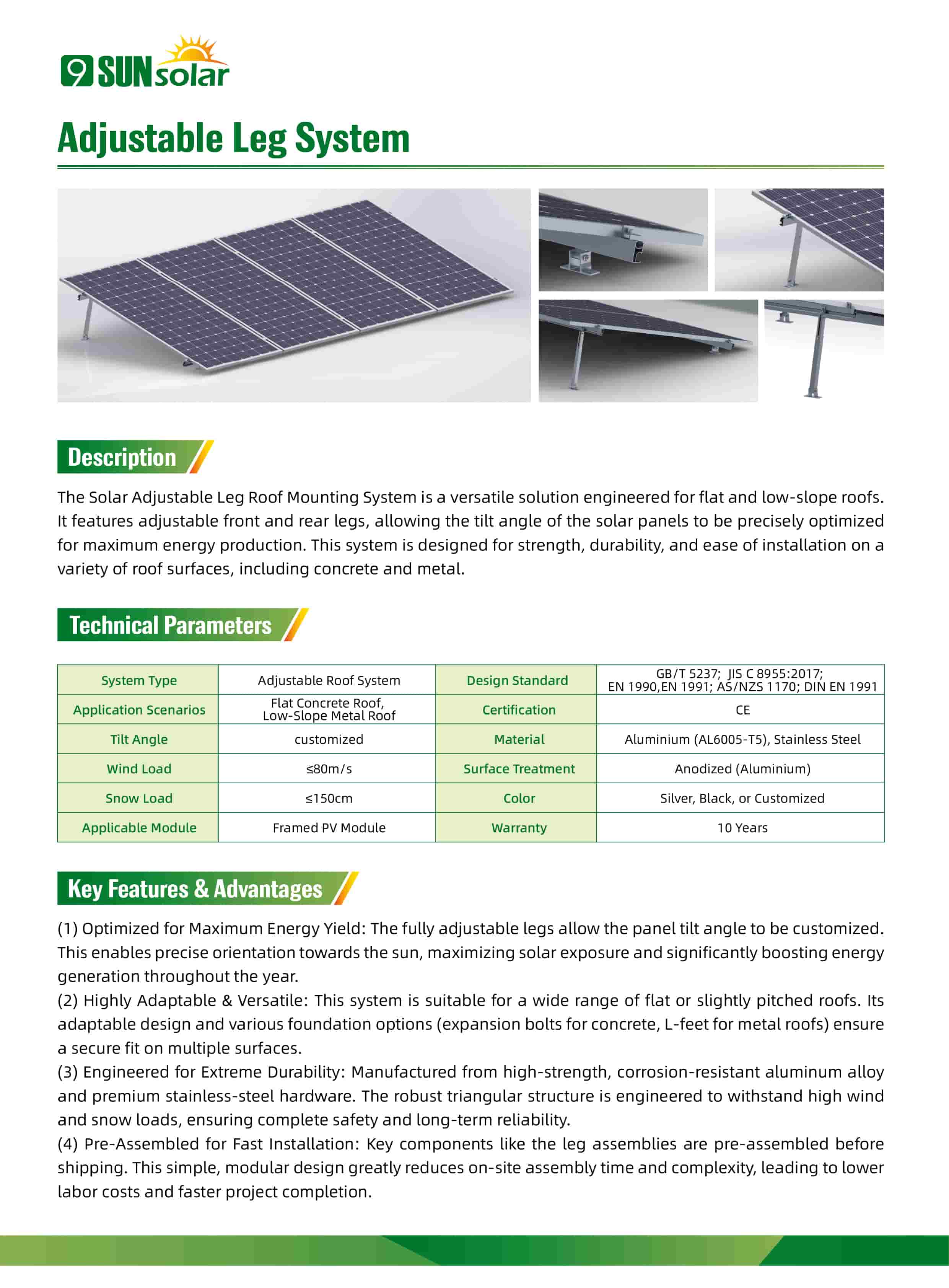  Solar Panel Tilt Mount