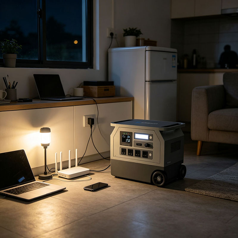 Household emergency power supply